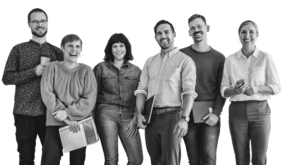The Florence Next leadership team, six people standing together